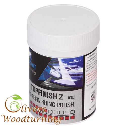TOPFINISH 2 Ultra Gloss Polishing Compound - Olivers Woodturning